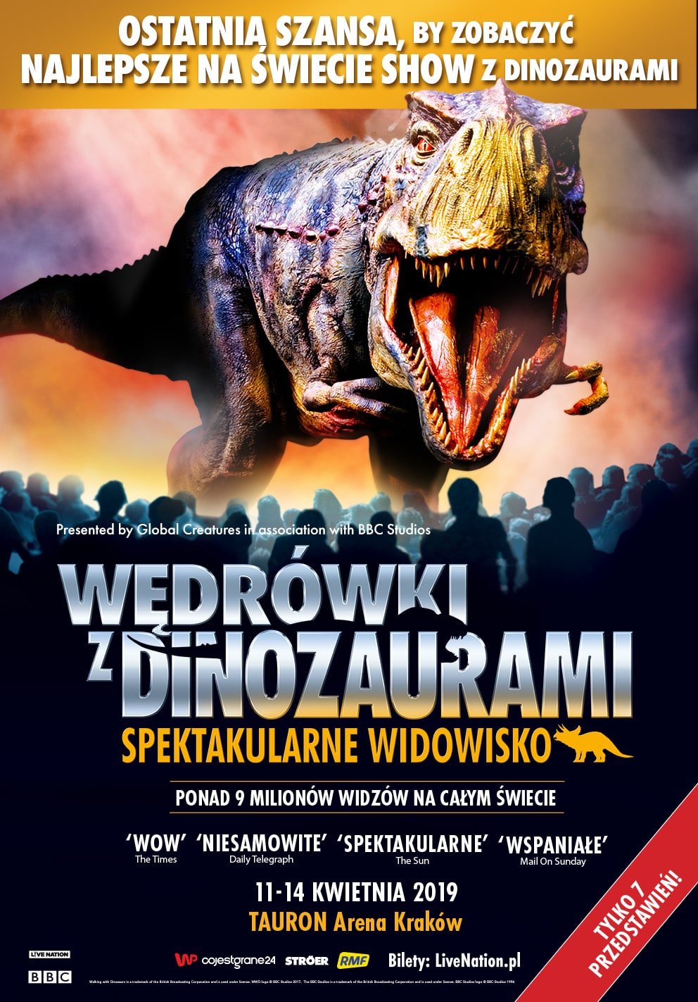 Wędrówki z dinozaurami – spektakularne widowisko