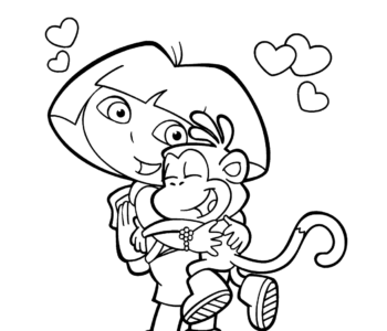 Dora z małpką