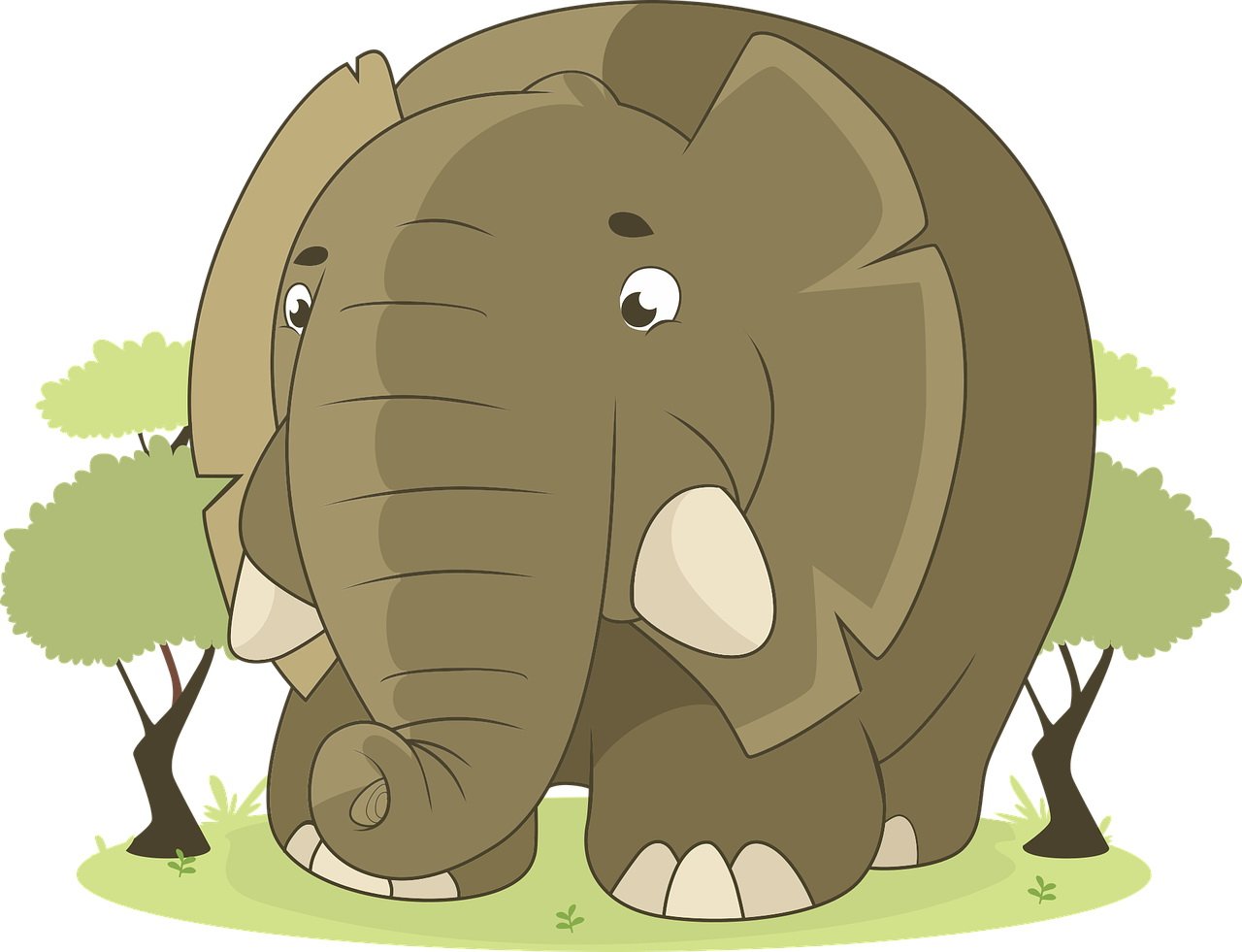 Śmieszna zagadka dla dzieci o słoniu