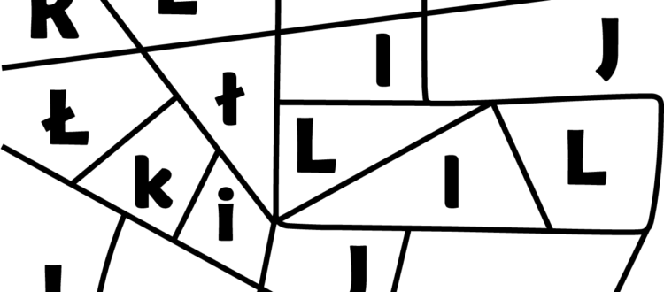 litera L - ukryte litery do nauki czytania kolorowanki i szablony do druku dla dzieci MiastoDzieci.pl