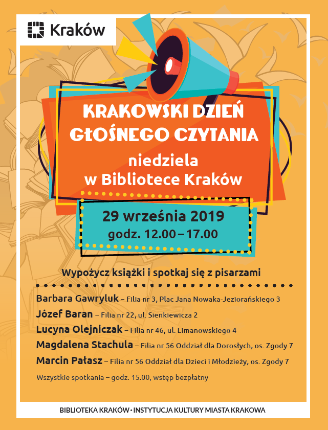 Biblioteka Kraków w weekend kusi Paradą Moli Książkowych  i otwarciem kilku filii w niedzielę!