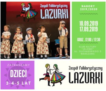 Przesłuchania dla dzieci do Zespołu Folklorystycznego Lazurki