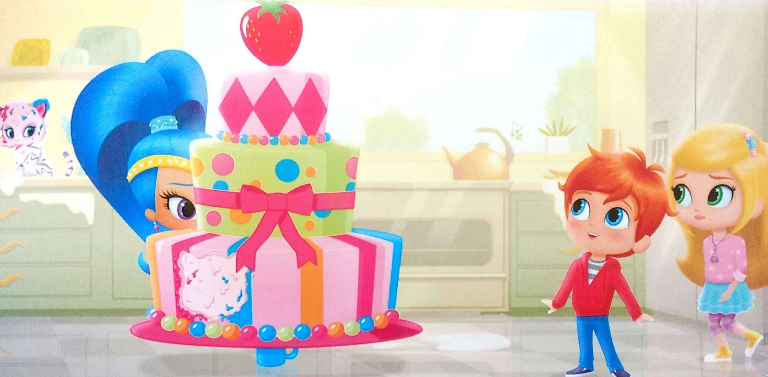 Shimmer i Shine wielki tort
