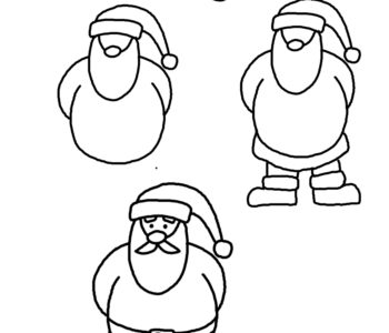 Jak narysować świętego Mikołaja