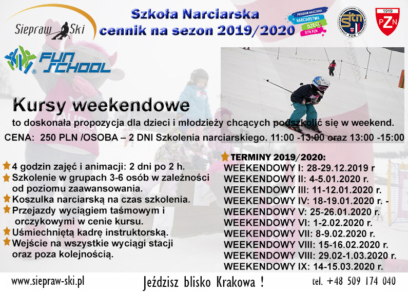 Stacja Siepraw Ski - już rusza sezon 2019/2020!