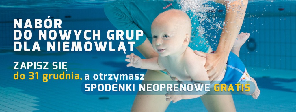 Ostatnie wolne miejsca na kurs zimowy pływania dla niemowląt