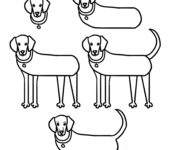 Jak narysować psa szablony rysowania dla dzieci do druku pies wyżeł