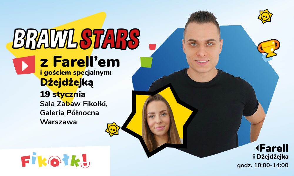 Brawl Stars z Farellem w Sali Zabaw Fikołki