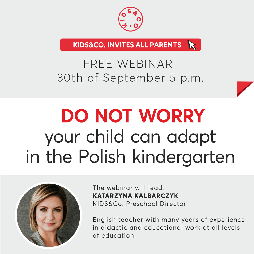 KIDS&Co. Bilingual Kindergartens invites all Parents to attend the free webinar