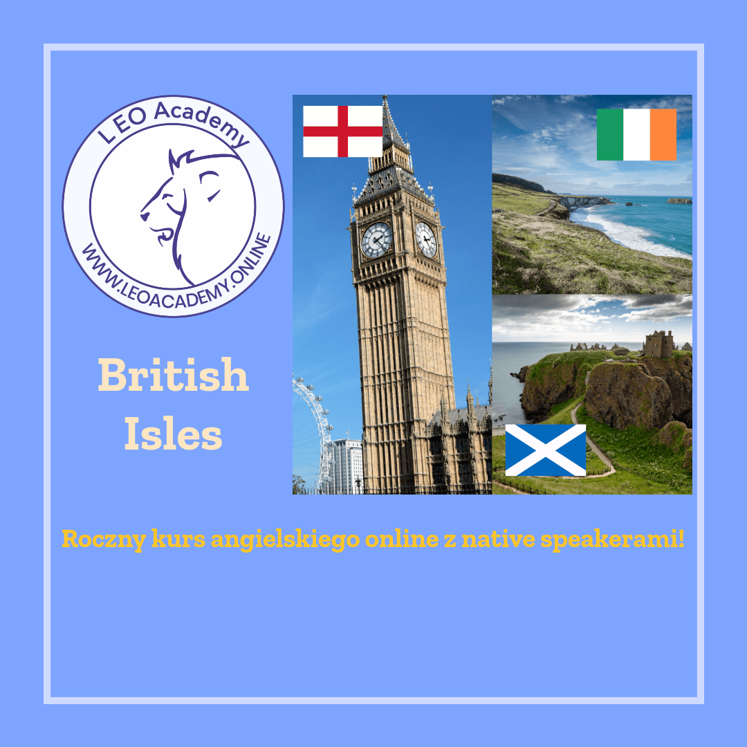 Wyspy Brytyjskie - roczny kurs angielskiego online