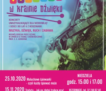 Maluchy w krainie dźwięku –  koncert umuzykalniający dla niemowląt i dzieci. Ruda Śląska