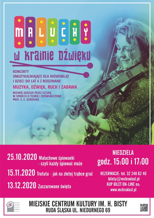 Maluchy w krainie dźwięku - koncert umuzykalniający dla niemowląt i dzieci. Ruda Śląska