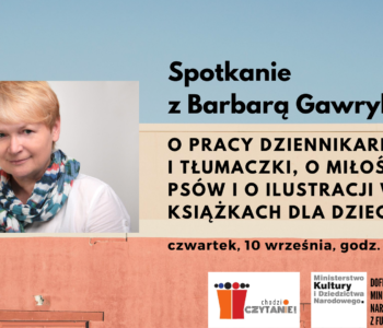 Spotkanie z Barbarą Gawryluk – zapraszamy do księgarni i on-line!