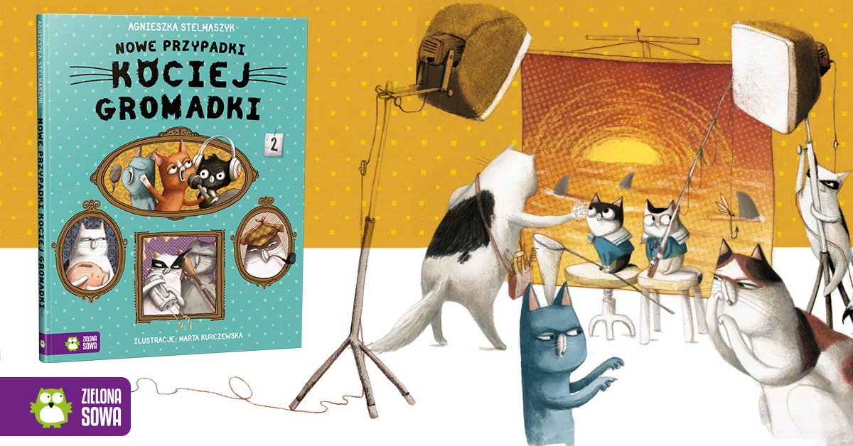 Nowe przypadki kociej gromadki wesoła książka o kotach dla dzieci
