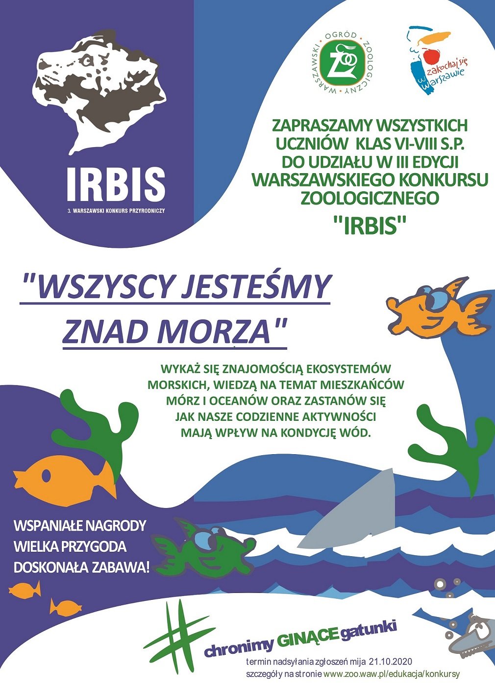 Trzecia edycja Warszawskiego Konkursu Zoologicznego IRBIS: Wszyscy jesteśmy znad morza