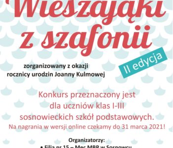 Wieszająki z Szafonii – edycja II – konkurs recytatorski dla dzieci