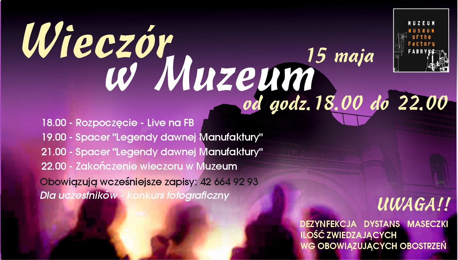 Noc Muzeów 2021 z Muzeum Fabryki