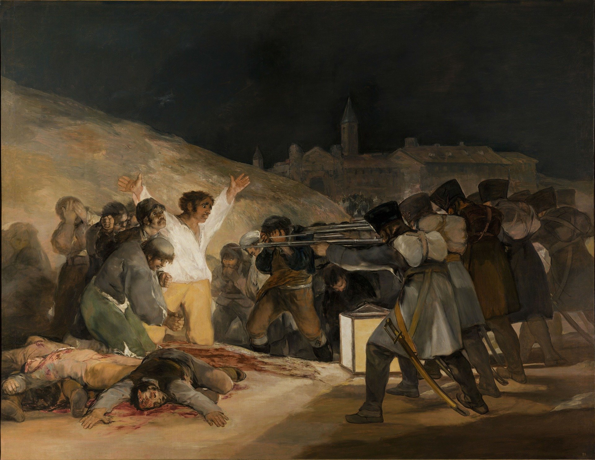 słynne obrazy quiz wiedzy test malarstwo malarze historia sztuki francisco goya trzeci maja 1808