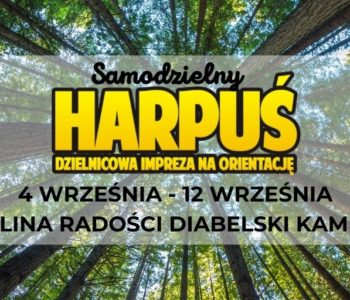 Samodzielny Harpuś – Dzielnicowa impreza na orientację: Dolina Radości Diabelski Kamień