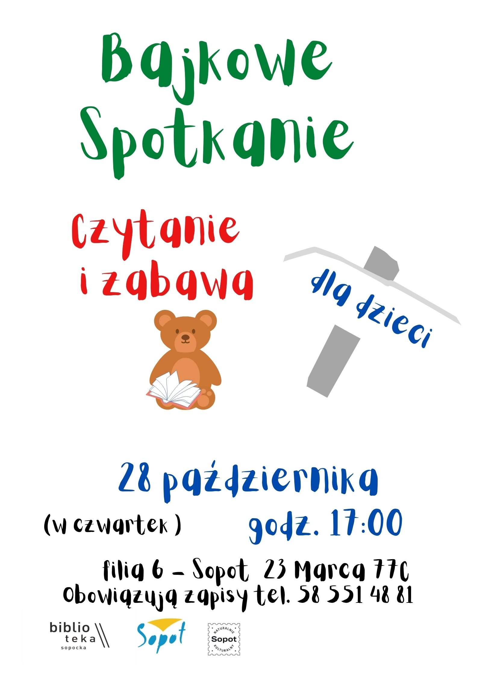 Biblioteka Sopocka dla dzieci: Bajkowe spotkanie w filii 6