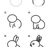 Jak narysować królika krok po kroku. Instrukcja rysowania króliczka