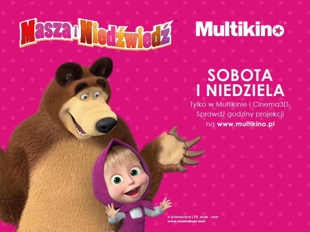Masza i Niedźwiedź w Multikinie - po raz pierwszy na wielkim ekranie