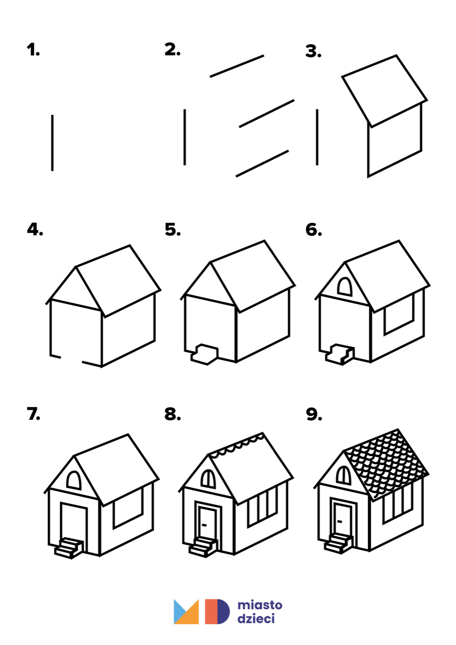 Jak narysować domek