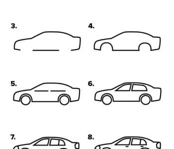 Jak narysować samochód rysowanki dla dzieci - auto