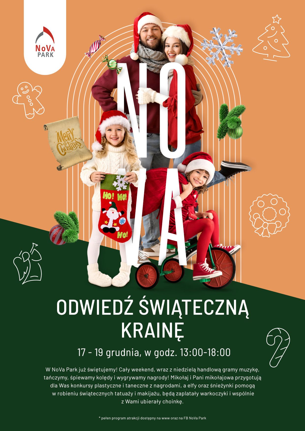 Odwiedź świąteczną krainę w NoVa Park