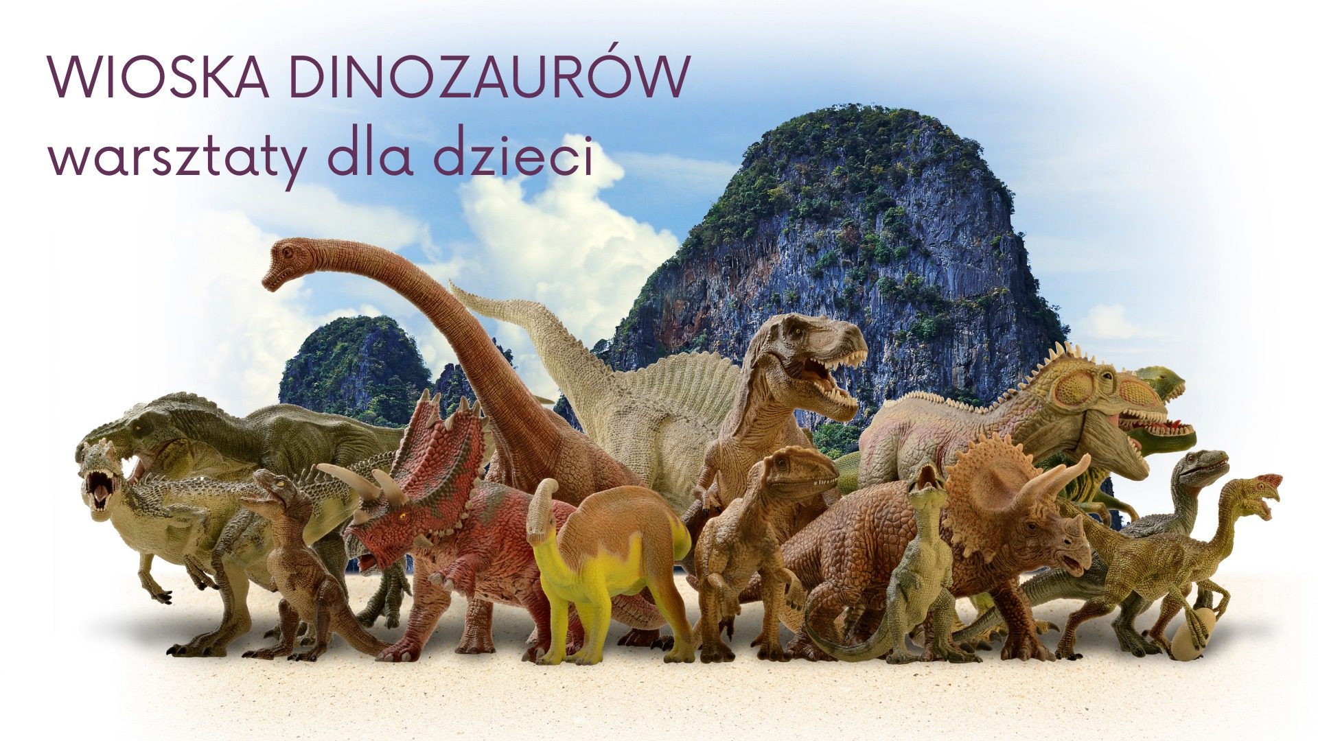 Wioska dinozaurów - warsztaty plastyczne w Bibliotece Gdańskiej