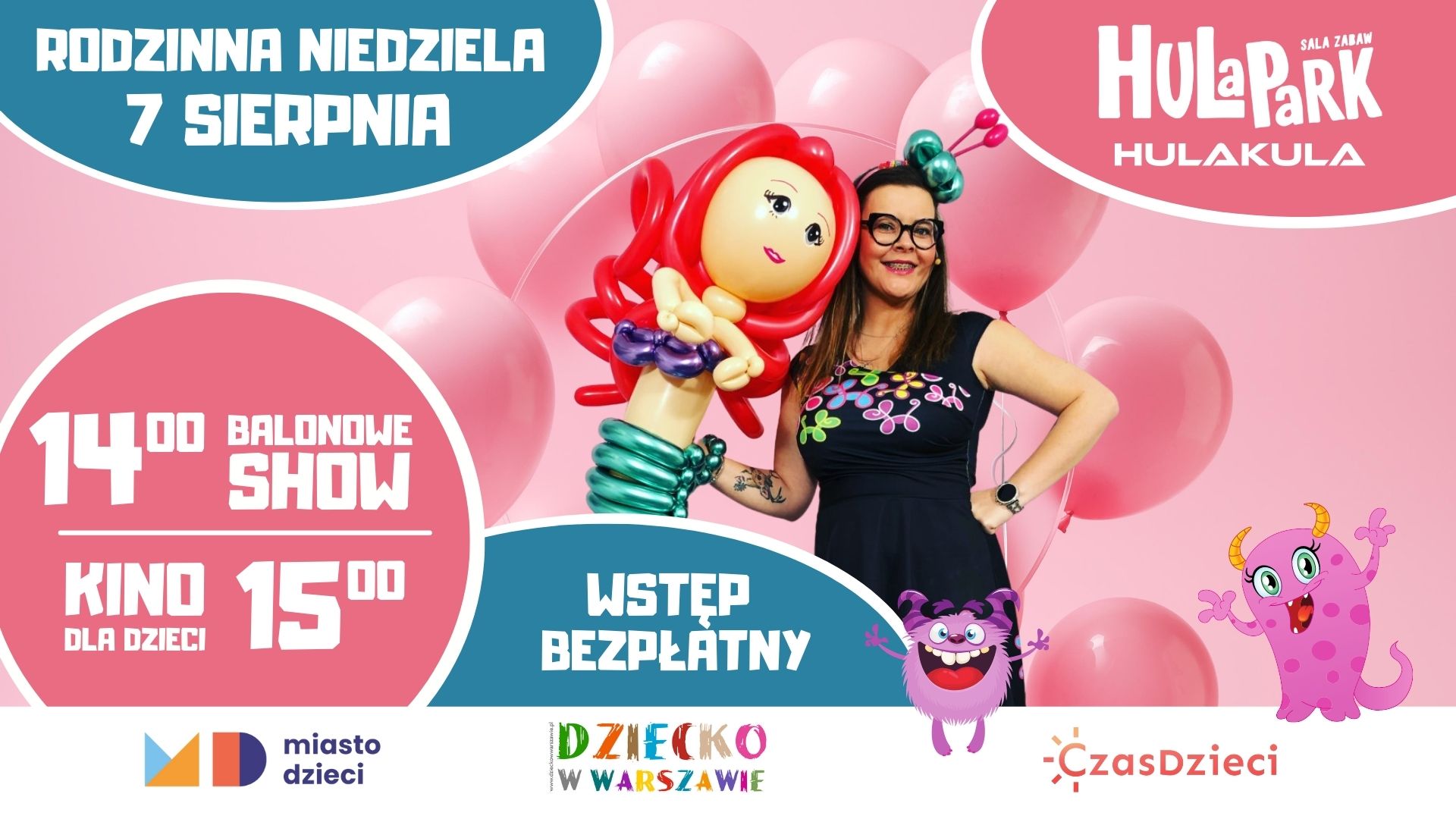 Balonowe show - Rodzinna Niedziela w Hulakula