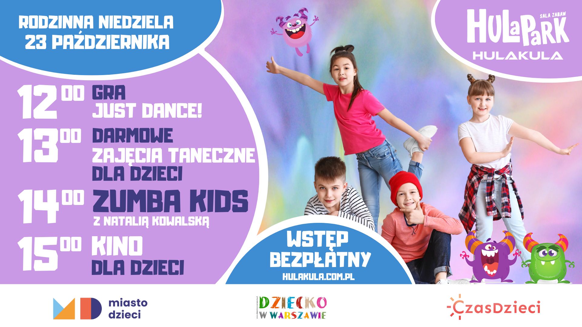 Zumba Kids - Rodzinna Niedziela w Hulakula