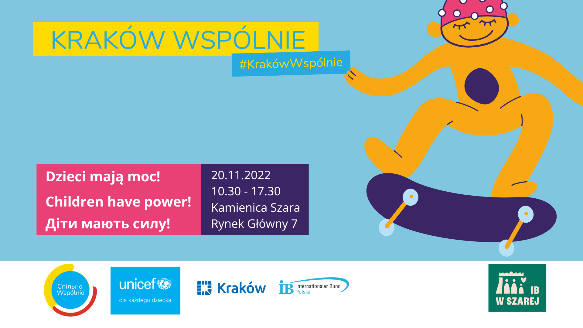 Dzieci mają moc! Діти мають силу! Children have power! #KrakówWspólnie