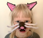 maska kotka do przedszkola
