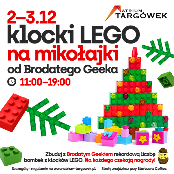 Świąteczna Parada, Event Lego, klimatyczna Fotoszklarnia – spędź pierwszy weekend grudnia w centrach Atrium!