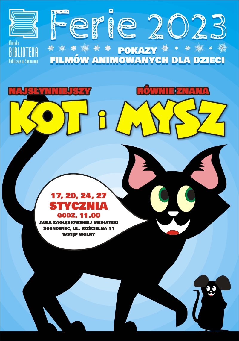Pokazy filmów animowanych dla dzieci w Zagłębiowskiej Mediatece. Sosnowiec