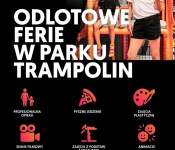 Ferie w Parku Trampolin w Poznaniu codziennie 8-16