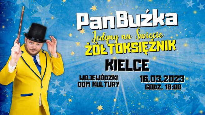 Pan Buźka - Jedyny na świecie Żółtoksiężnik. Kielce