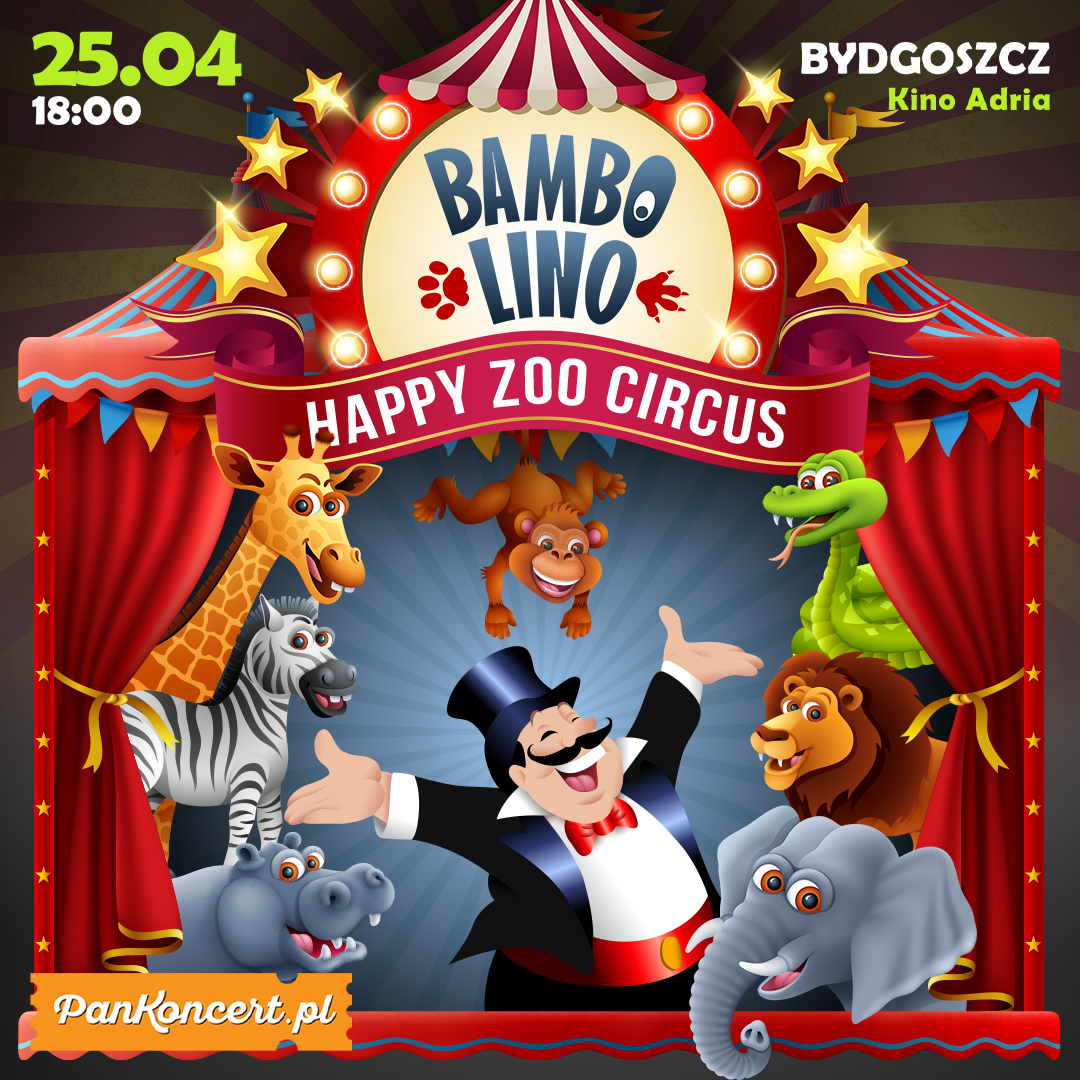 Bambolino - jedyny na świecie cyrk szczęśliwych zwierząt w Bydgoszczy