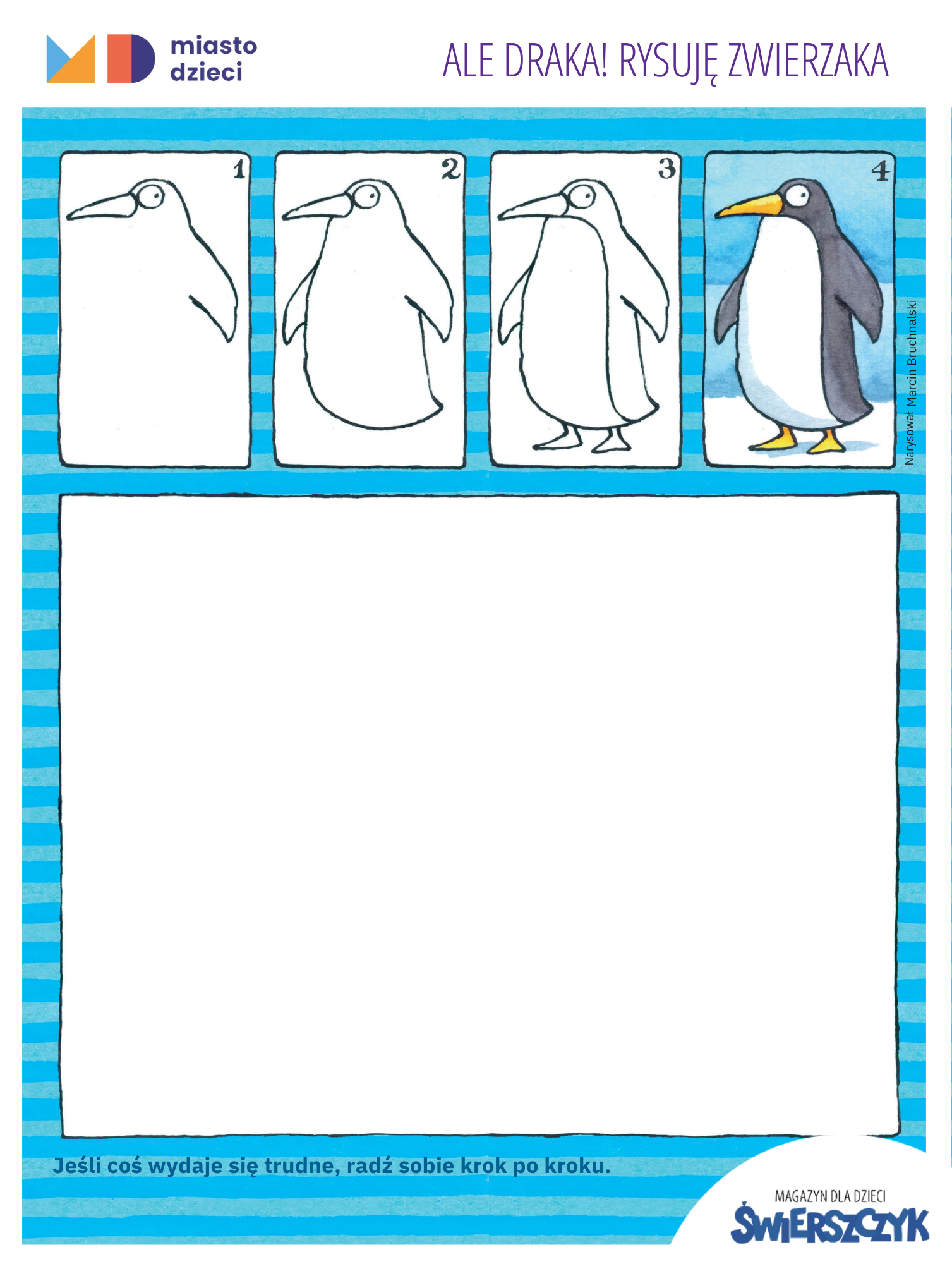 Jak narysować pingwina