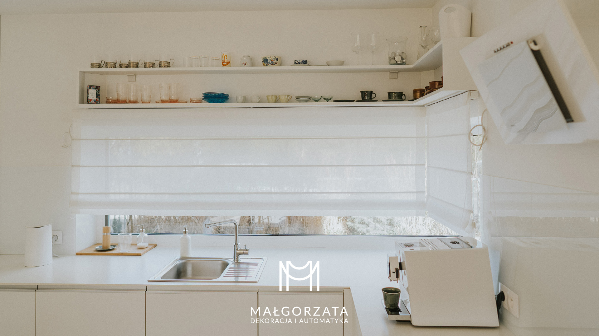 Aranżacja okna w kuchni - propozycje od Małgorzaty