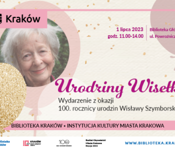 Urodziny Wisławy Szymborskiej w Bibliotece Kraków  – wydarzenie plenerowe