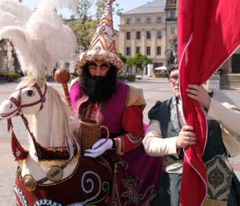 Spotkanie z orszakiem Lajkonika