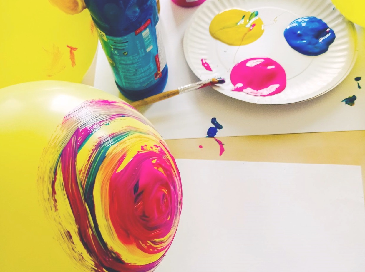 Balonowe malowanie - działanie warsztatowe