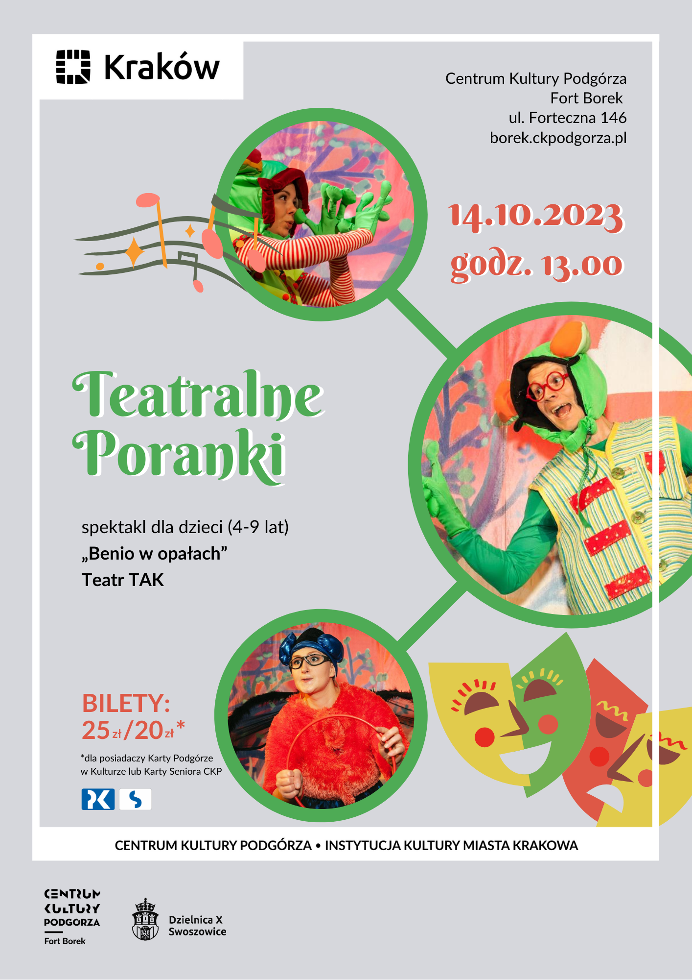 Teatralne Poranki w Forcie Borek - spektakl: Benio w opałach