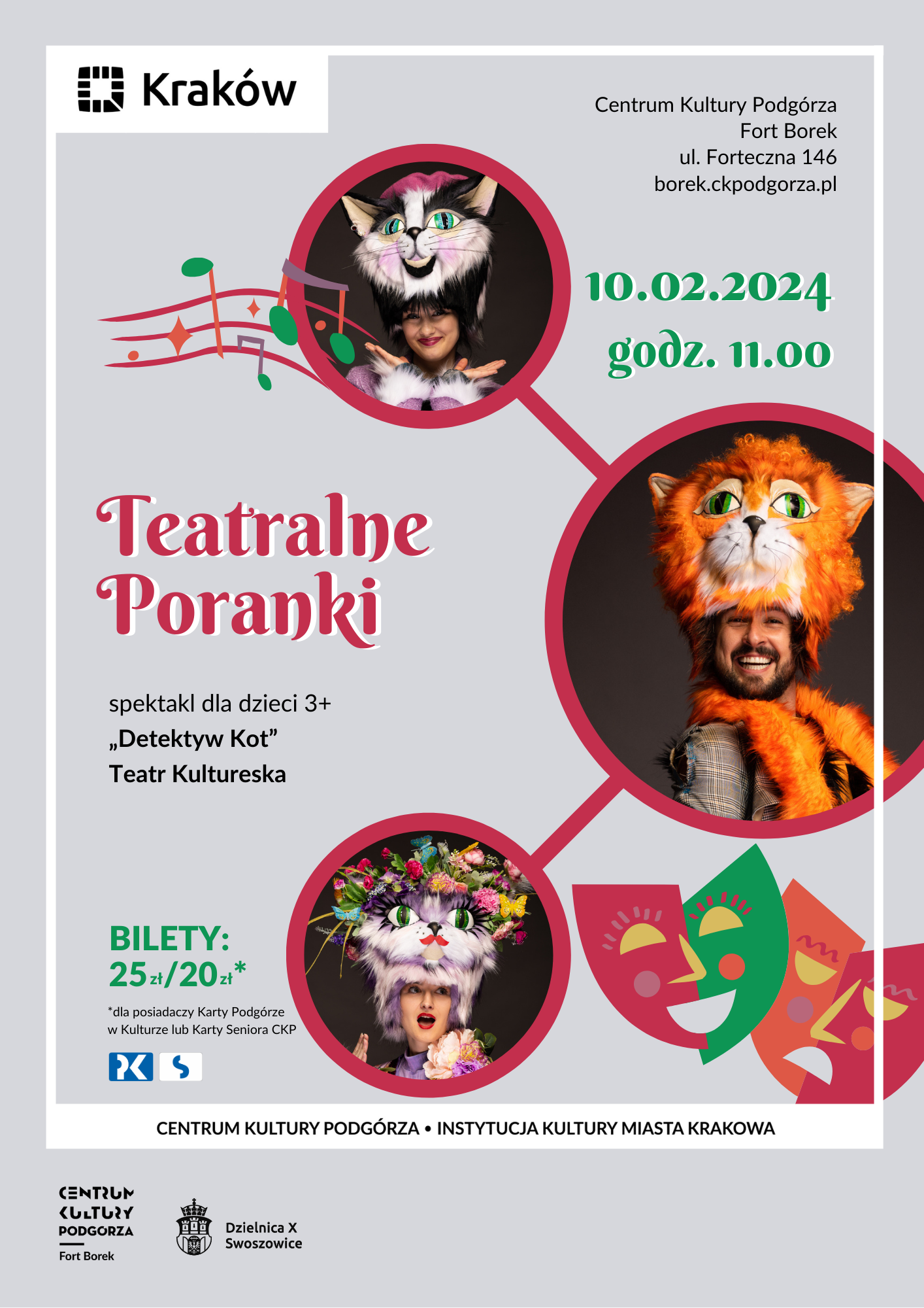 Teatralne Poranki w Forcie Borek - spektakl Detektyw Kot