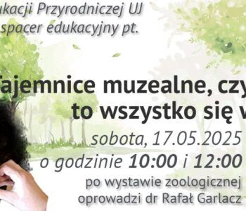 Tajemnice muzealne, czyli skąd to wszystko się wzięło? - spacer edukacyjny