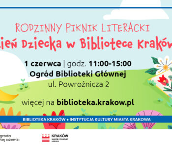 Biblioteka Kraków zaprasza na Rodzinny piknik literacki i galę Nagrody Żółtej Ciżemki