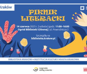 Biblioteka Kraków zaprasza na Rodzinny piknik literacki i galę Nagrody Żółtej Ciżemki
