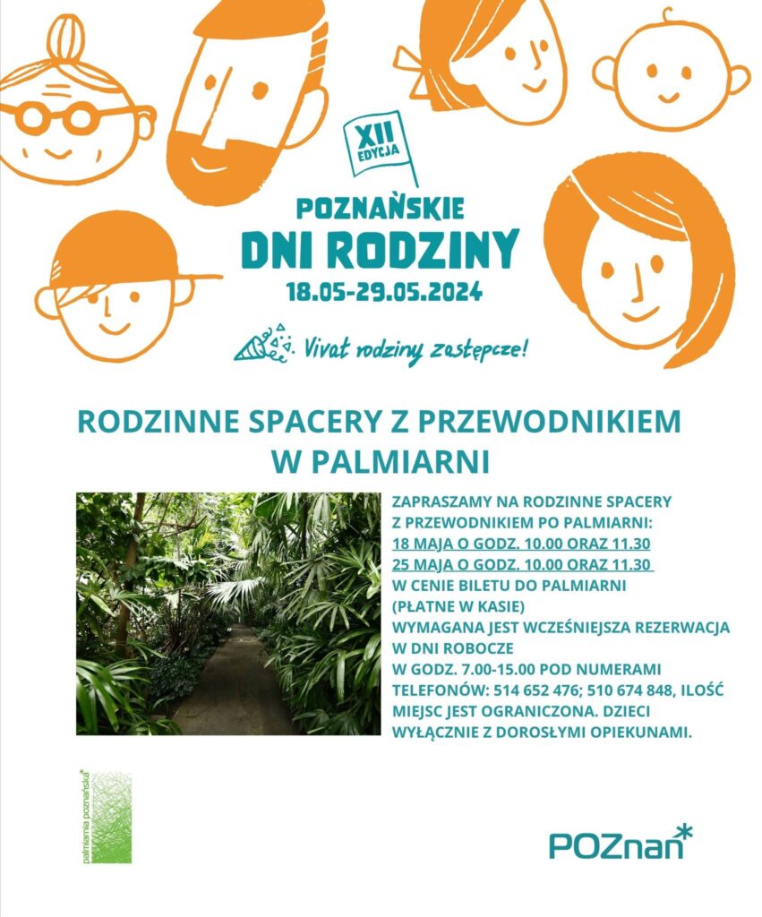 Rodzinne spacery z Przewodnikiem w Palmiarni Poznańskiej